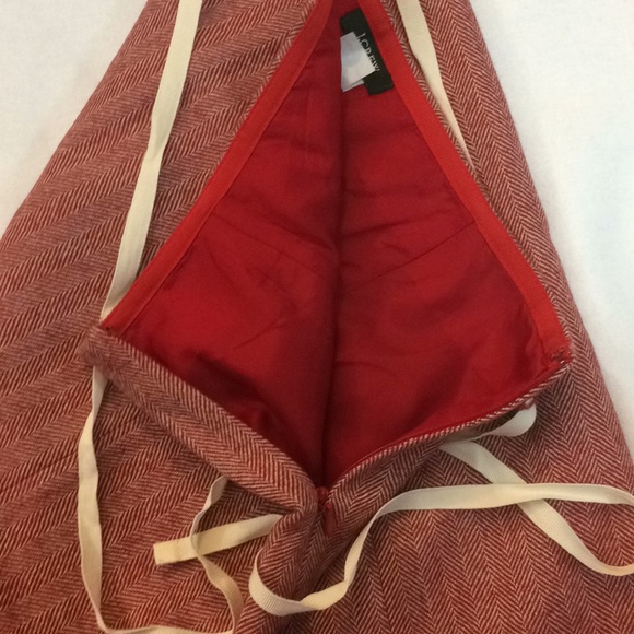 Last Chance! J. Crew red wool skirt - Picture 7 of 7